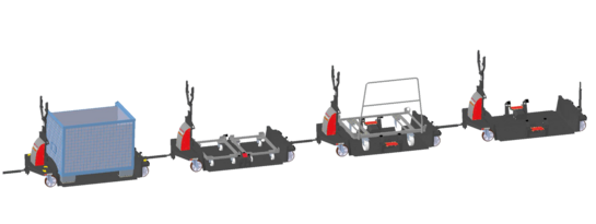 Equipment tugger train Factory Train FT200
