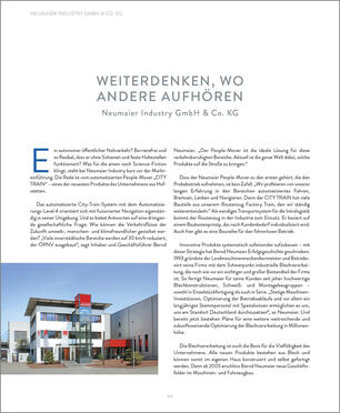Neumaier Industry in the book "The Ortenaukreis – in the Heart of Europe"