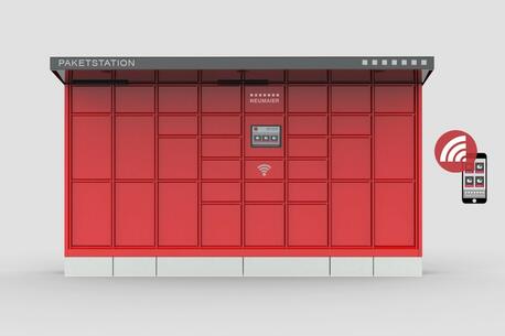 Neumaier parcel station for secure and contactiess delivers, dispatch and handover of percels and goods.